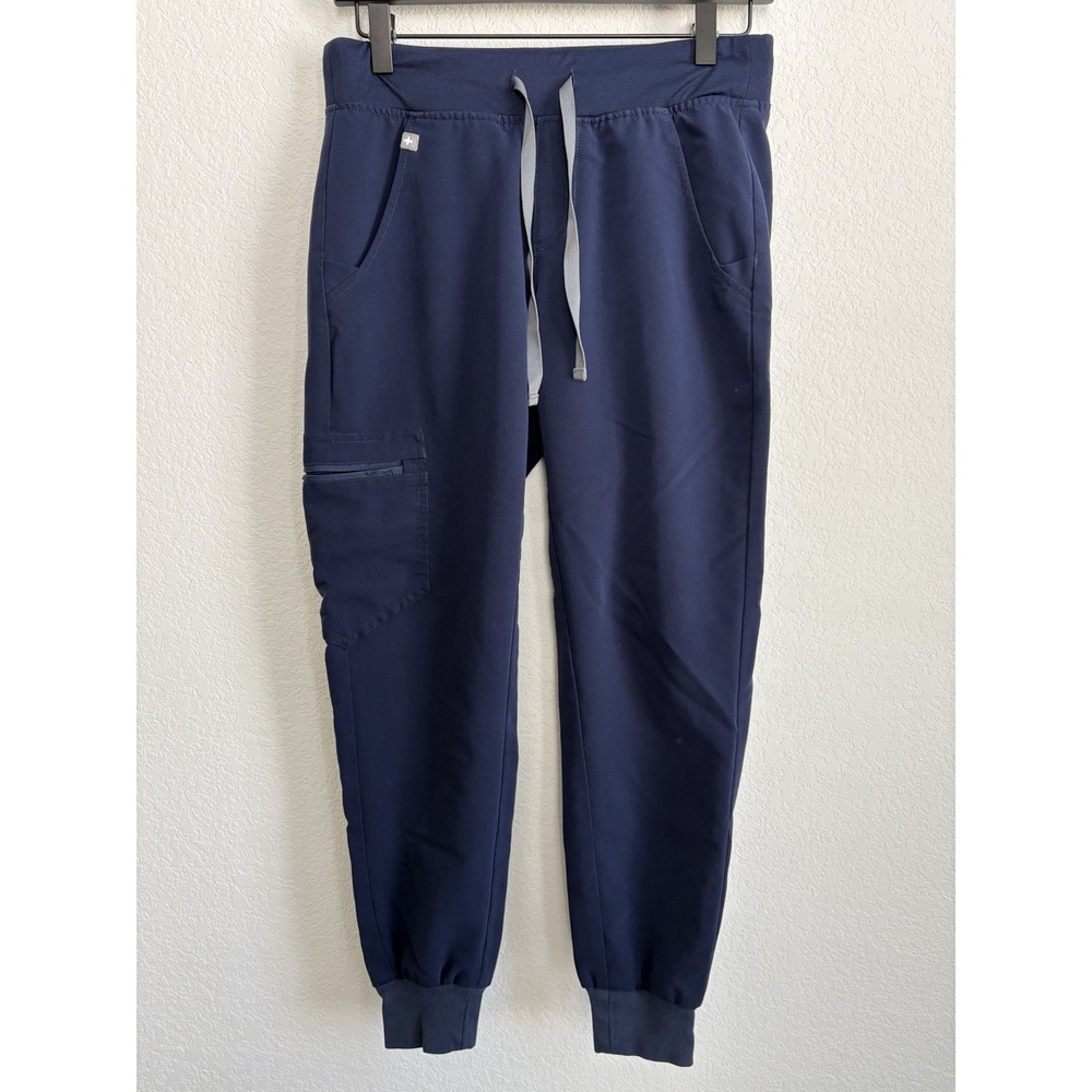 Figs technical collection Woman's navy blue Jogger scrub pants, size XS petite.